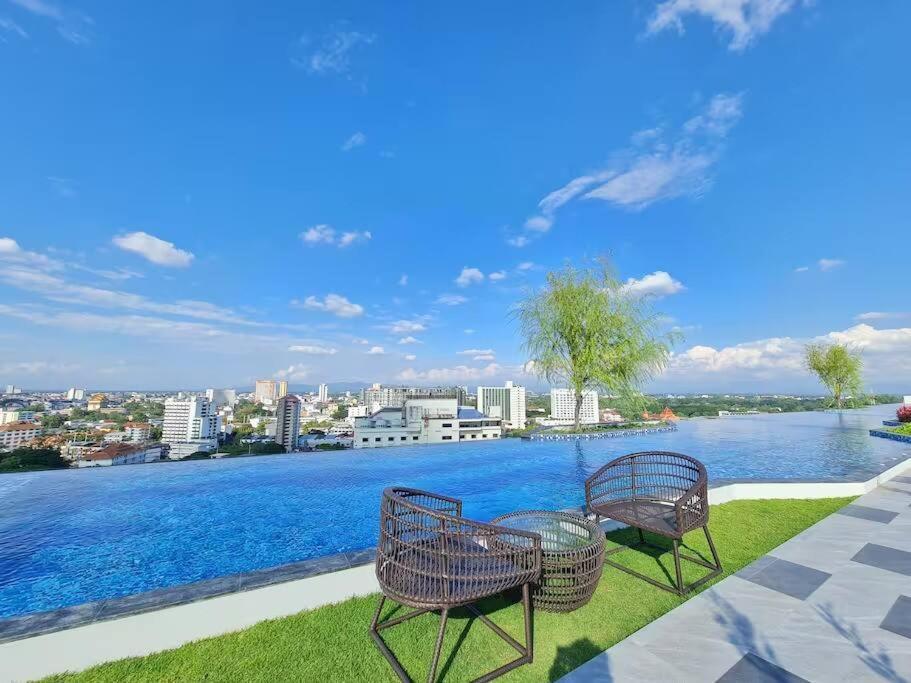Astra Sky River High Floor,3 Bedrooms 97㎡ 山景房带浴缸 Čiang Mai Exteriér fotografie